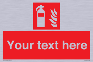 Custom Fire extinguisher Sign